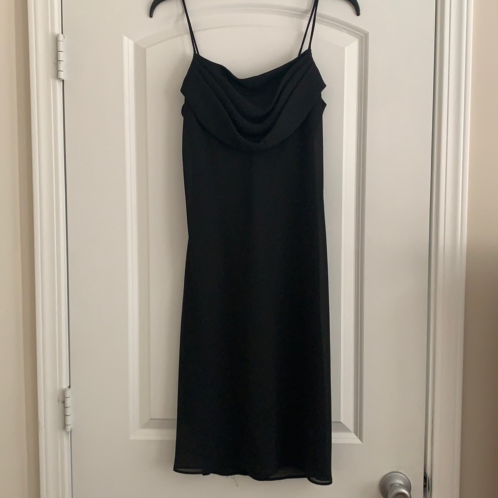 Spaghetti strap black dress
